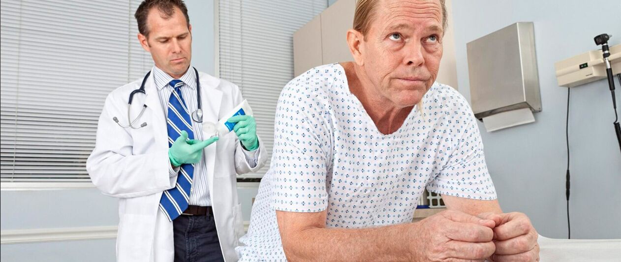 Therapy with prostatitis at the doctor's reception